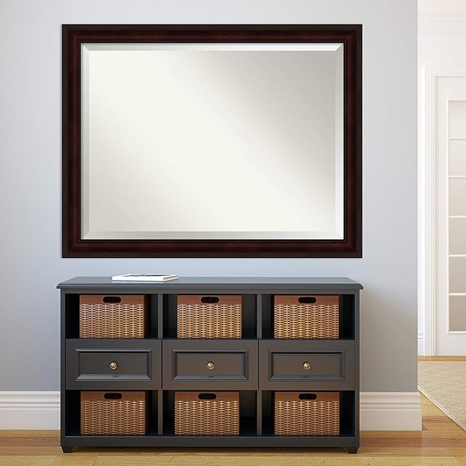 Amanti Art Brown Bathroom Mirror - Image 5