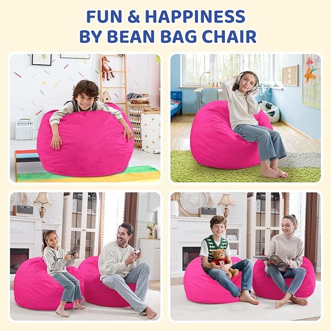 2FT Bean Bag Chair, Comfy Bean Bag Chairs - Image 3