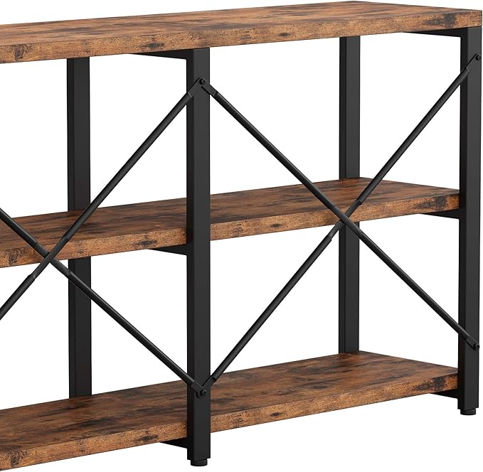 IRONCK Rustic Entryway Console Table, Long Hallway Table 70.8 in 3-Tier - Image 4