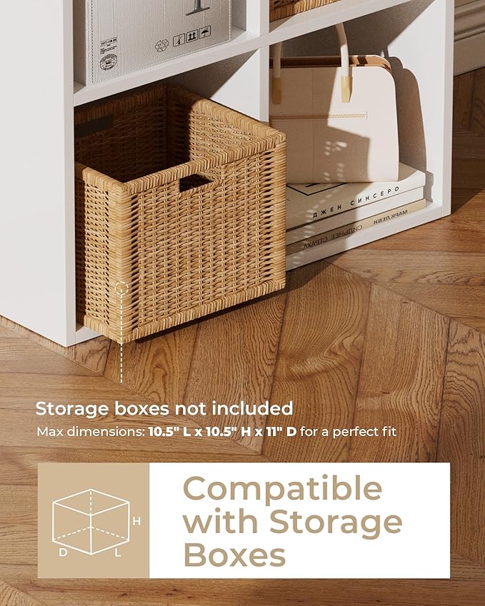 GTPLAYER 8-Cube Storage Organizer, Fits 11" Bins, Vertical or Horizontal Use - Image 3