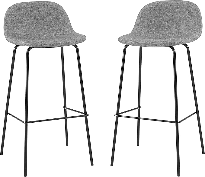 Crosley Furniture Riley Upholstered Seat Bar Stools Set of 2 - Image 4