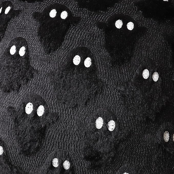 4TH Emotion Halloween Ghost Decorative Pillow Covers 16x16 Set of 2 - Image 2