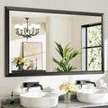 60x36 Inch Black Bathroom Mirror by Briivuemodernmirrors