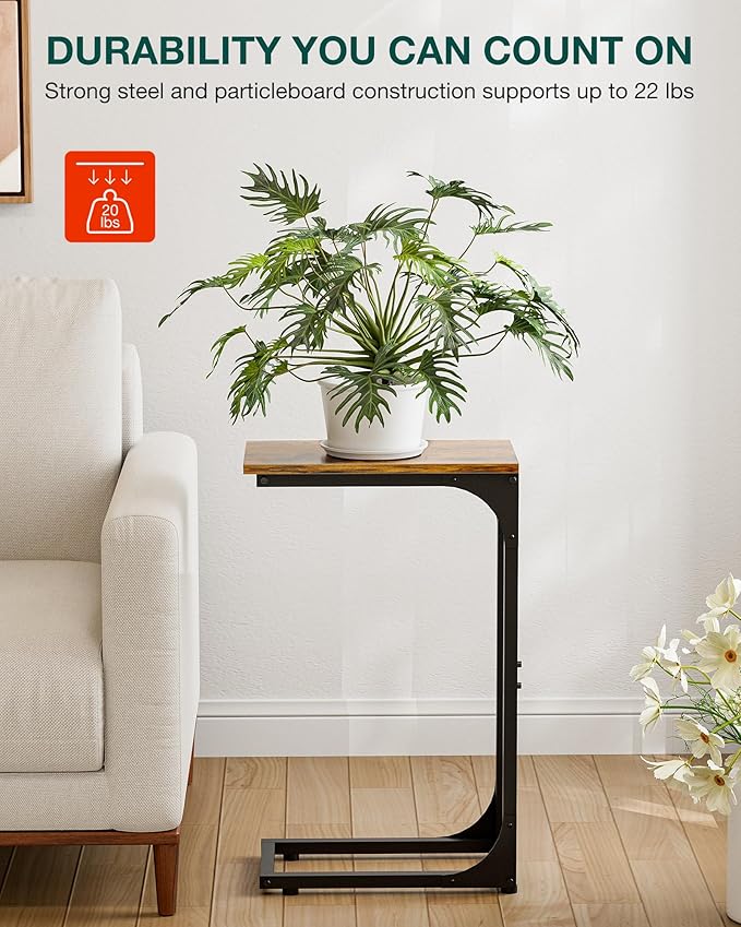 C-Shaped Side Table for Couch - Image 5