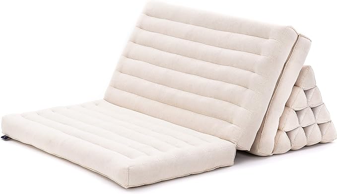 Leewadee 3-Fold Mat XXL with Triangle Cushion – Firm TV Pillow, Foldable - Image 9