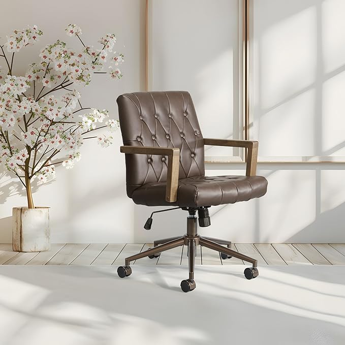 OSP Home Furnishings Waltham Adjustable Height and Tilt, Swivel Home Office - Image 2