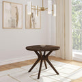 Plank+Beam Verso Round Dining Table, 38 Inch Solid Walnut Kitchen & Dining Room by PlankBeam