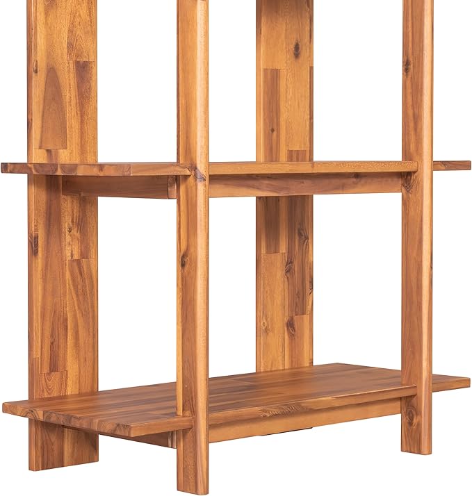 Christopher Knight Home Milio Modern 4 Shelf Bookcase, Acacia Solid Wood Book - Image 12