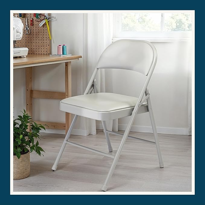 OEF Furnishings OEF950 Series Vinyl Padded Steel Folding Chairs - Image 13