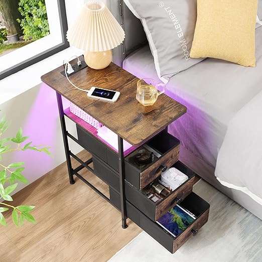 AMHANCIBLE Narrow End Table Living Room - Image 7