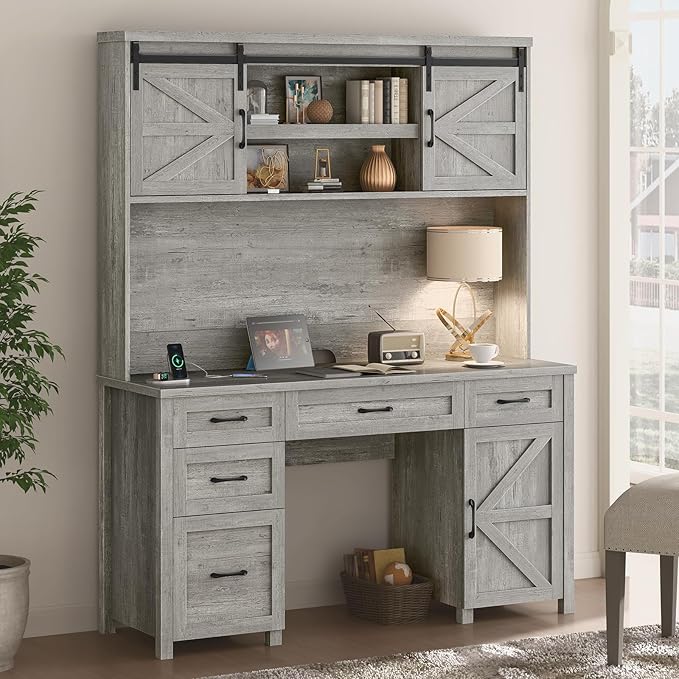 67''H Farmhouse Executive Desk - Image 7
