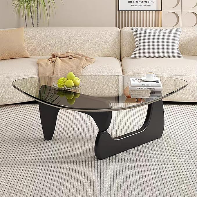 Modern Glass Coffee Table for Living Room, Mid Century Small Coffee Tables - Image 8