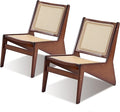 Rattan Chair 2Pcs, Mid-Century Accent Chair, Rattan Lounge Chair by Furlide