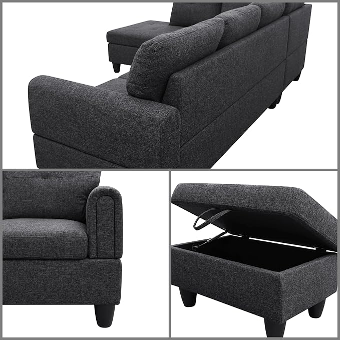 L Shaped Sectional Couches, Modern Modular Sectional Sofa - Image 5