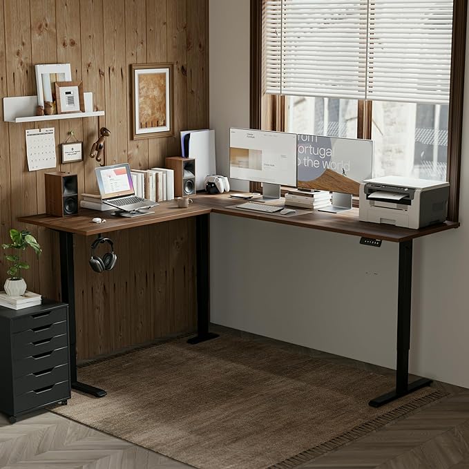 Agilestic L-Shaped Standing Desk Adjustable Height, Electric Corner Standing - Image 4