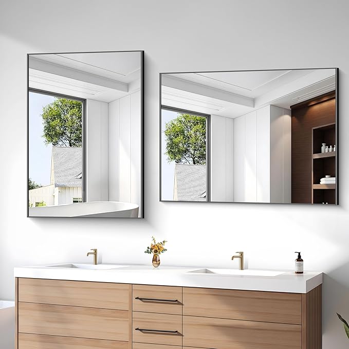 36x48 Inch Black Rectangle Mirrors - Image 6