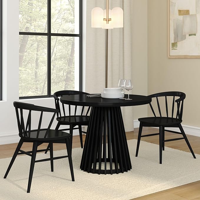 Plank+Beam Lido Round Dining Table, Minimalist Kitchen Table - Image 6