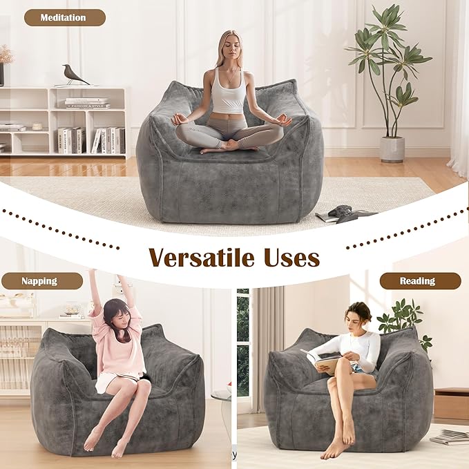 Giant Bean Bag Chair for Adults, Large Bean Bag Chair - Image 6