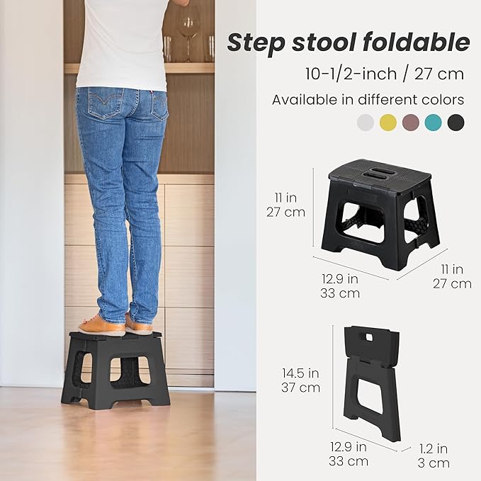 Vigar Compact Step Stool Foldable, 10-1/2-inch Step Stools - Image 2