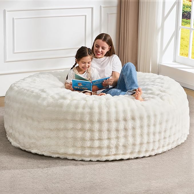 Hobestluk Bean Bag Chairs 6ft Beanbag Chair by YourHomeDeservesMore