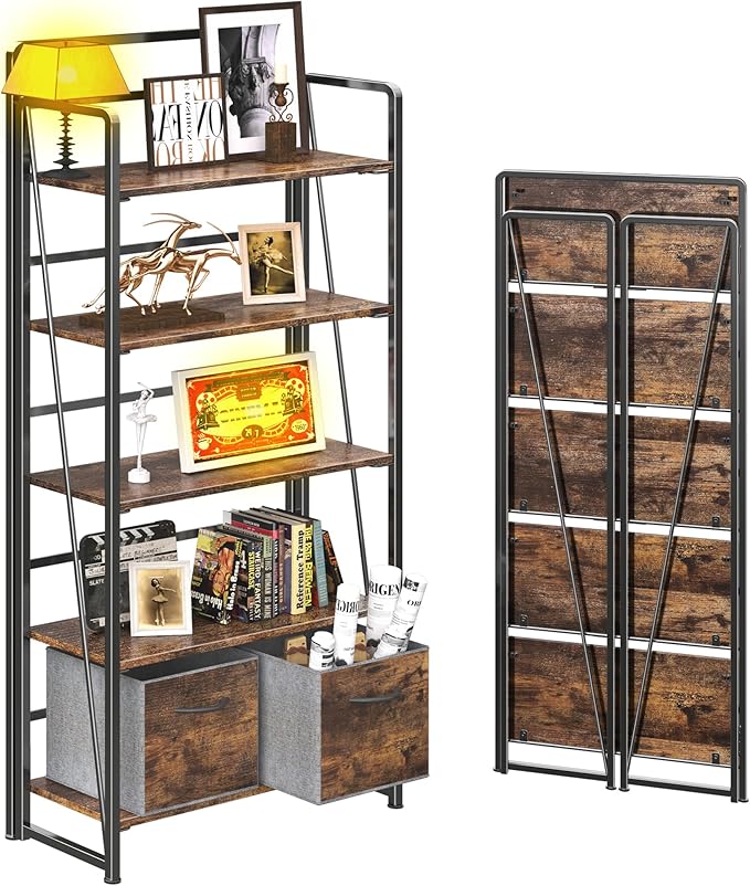BHG No Assembly Folding Bookshelf by BHG