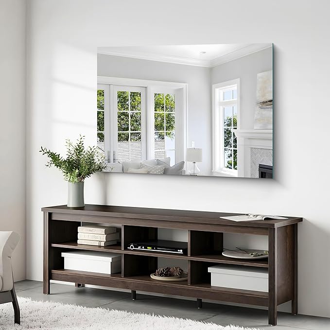 36x48 Inch Frameless Mirror, Frameless Bathroom Mirror - Image 2