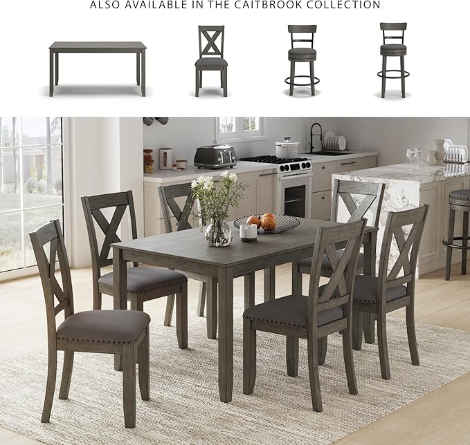 Signature Design by Ashley Caitbrook Rustic 7 Piece Dining Set, Include Table - Image 5