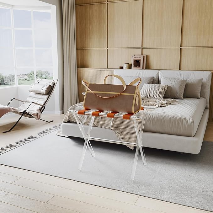 Sumerflos Acrylic Luggage Rack for Guest Room - Image 5