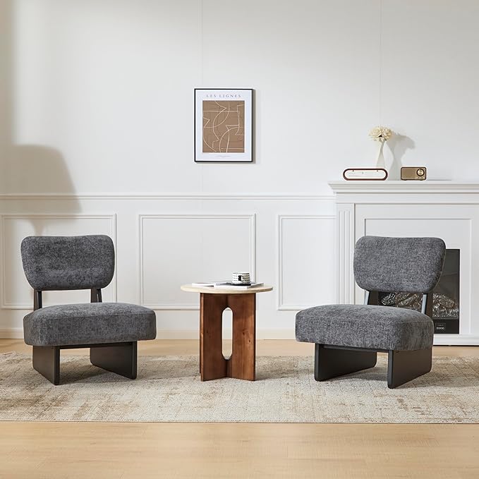 Christopher Knight Home Mores Low Profile Accent Chair Set of 2, Modern Living - Image 3