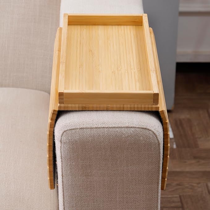 DETOR Couch Arm Tray, Foldable Sofa TV Tray - Image 6