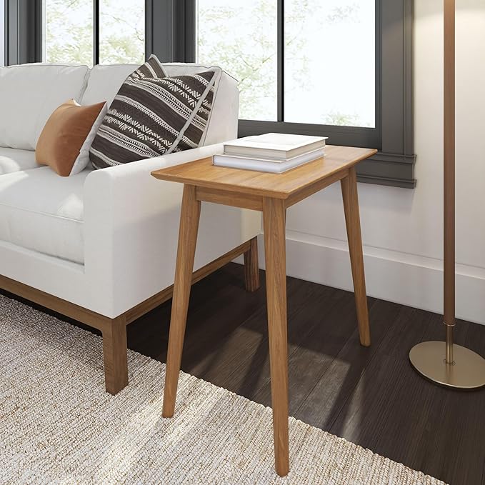 Plank+Beam Mid Century Modern Rectangular Side Table, End Table by PlankBeam