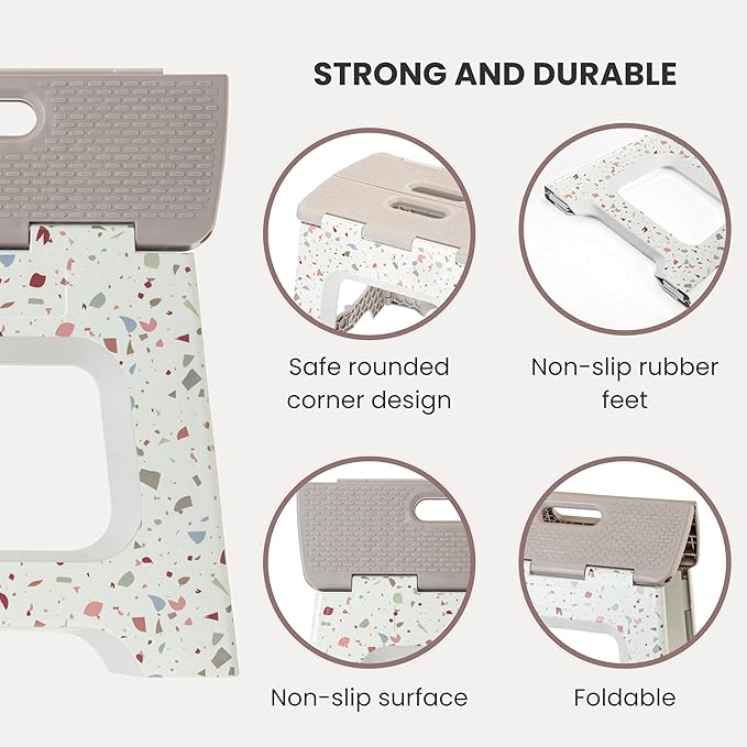 Vigar Compact Step Stool Foldable, 10-1/2-inch Step Stools - Image 4