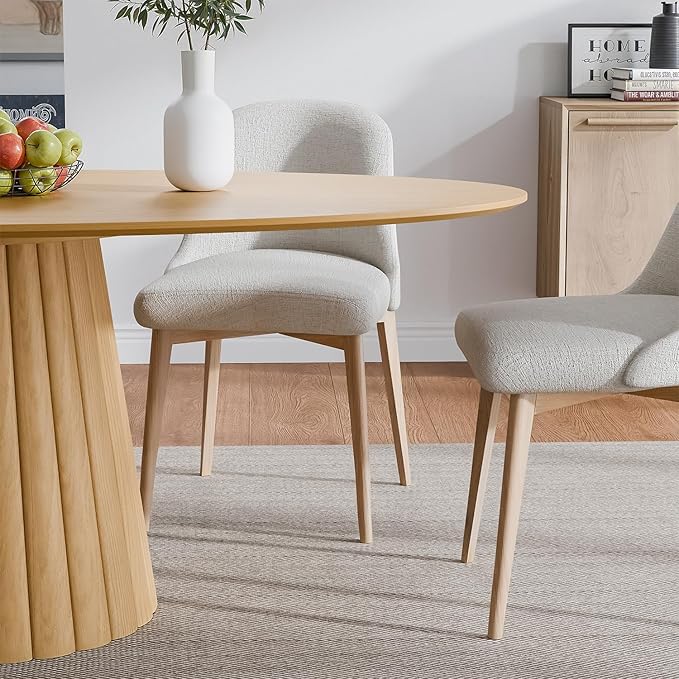 Casaphoria 67" Oval Dining Table, Modern Wood Kitchen Table - Image 4