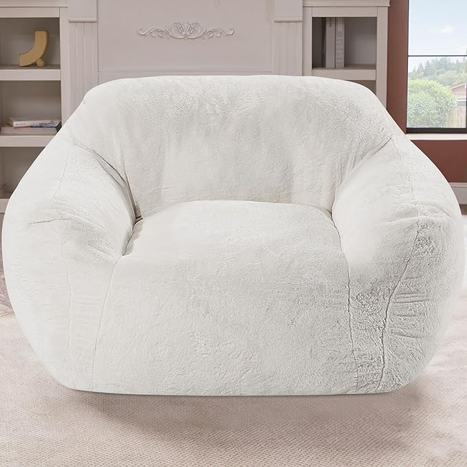 Giant Bean Bag Chair for Adults, Large Memory Foam BeanBag Chairs, Oversized by Homguava