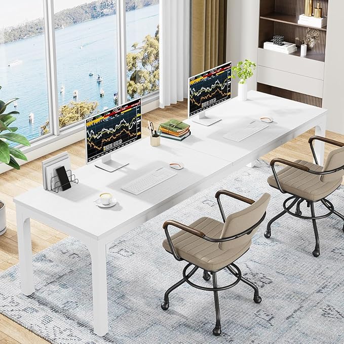 Tribesigns 78.7 Inches Extra Long Computer Desk 2 Person Desk, Double Long Desk by Tribesigns