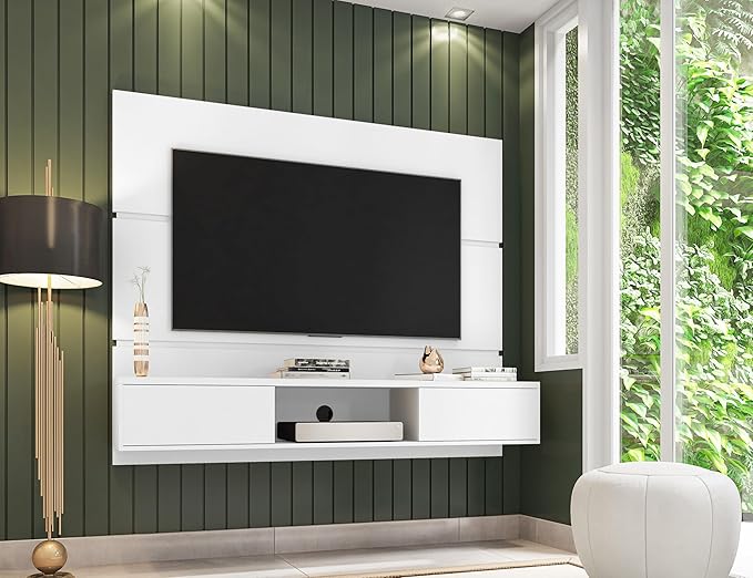 Manhattan Comfort Vernon 62" Floating Entertainment Center, Wall Mounted TV - Image 2