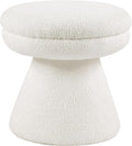 Furniture of America Rami Modern 18-inch Mushroom-Shape Upholstered Ottoman by FurnitureofAmerica