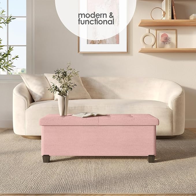 STORAGEBUD Storage Ottoman Bench - Image 2