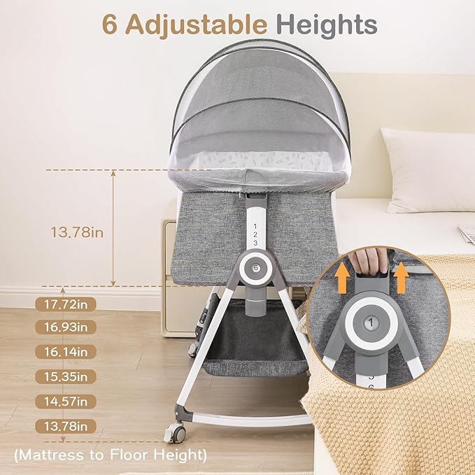 Baby Bassinet, Bedside Bassinet - Image 4