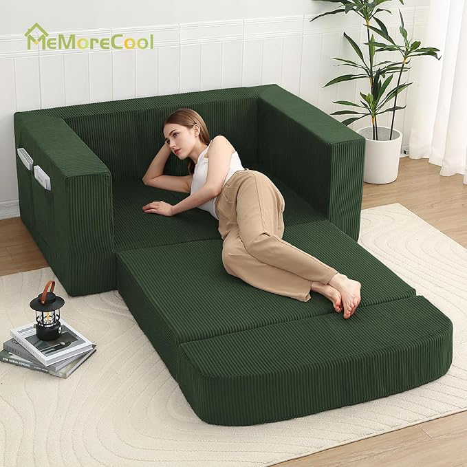 MeMoreCool Cozy Small-Space Convertible Loveseat to Guest Bed – Boneless - Image 8