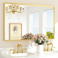 TETOTE Brushed Gold Frame Mirror by TETOTE