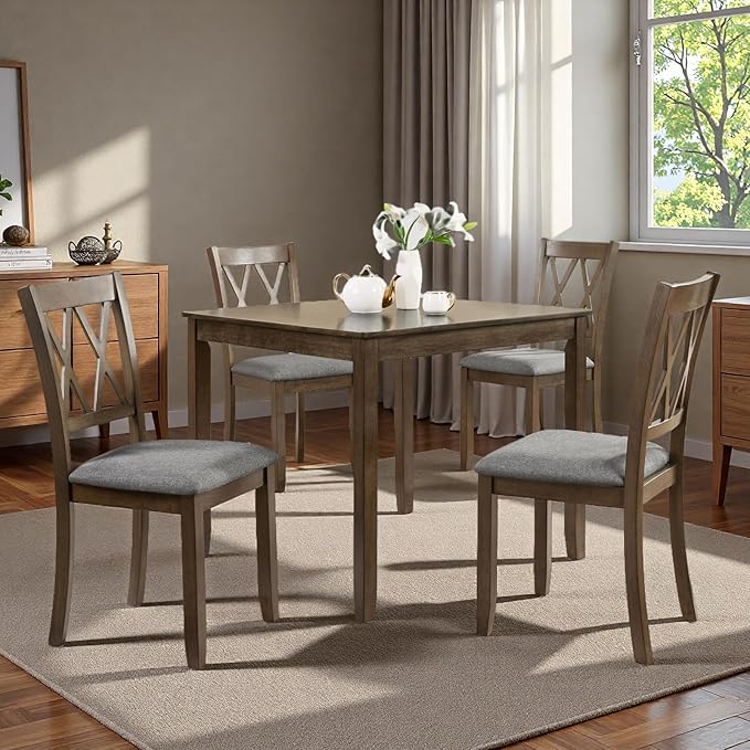 Dining Table Set, Wooden Kitchen Table Set by Outdoorchairs