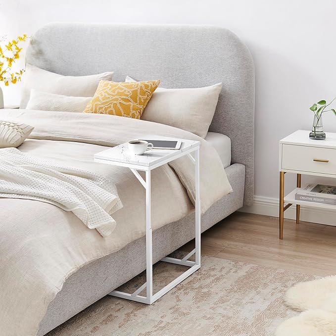 C-Shaped End Table, Small Sofa Table - Image 3