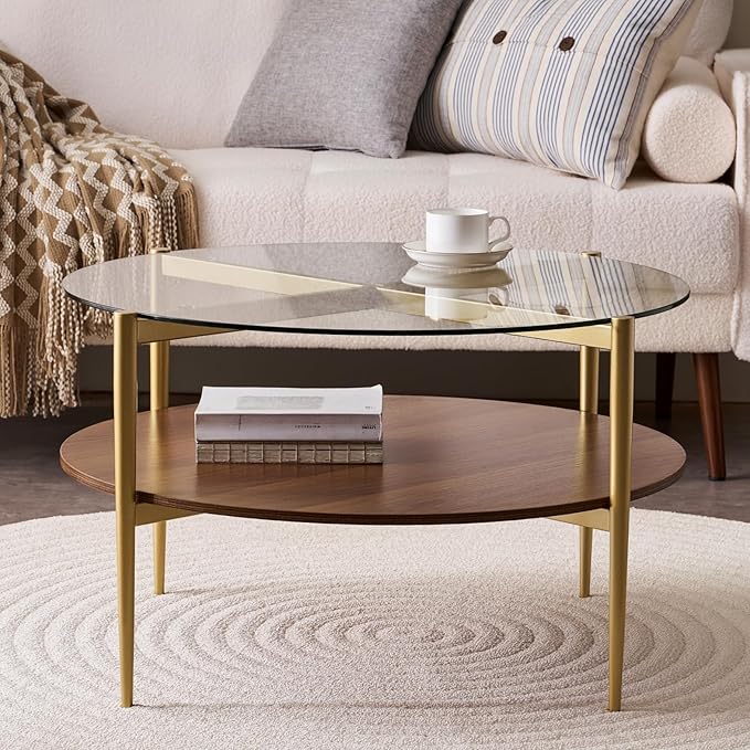 Round Coffee Table, Mid-Century Modern Design, D30“ x H17”, - Image 4