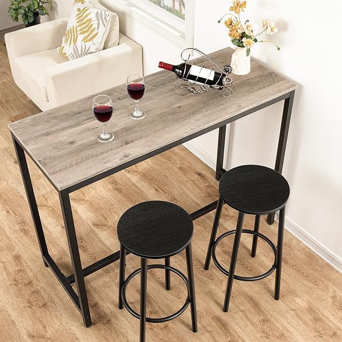HOOBRO Bar Stool Set, Counter Height Stools - Image 5