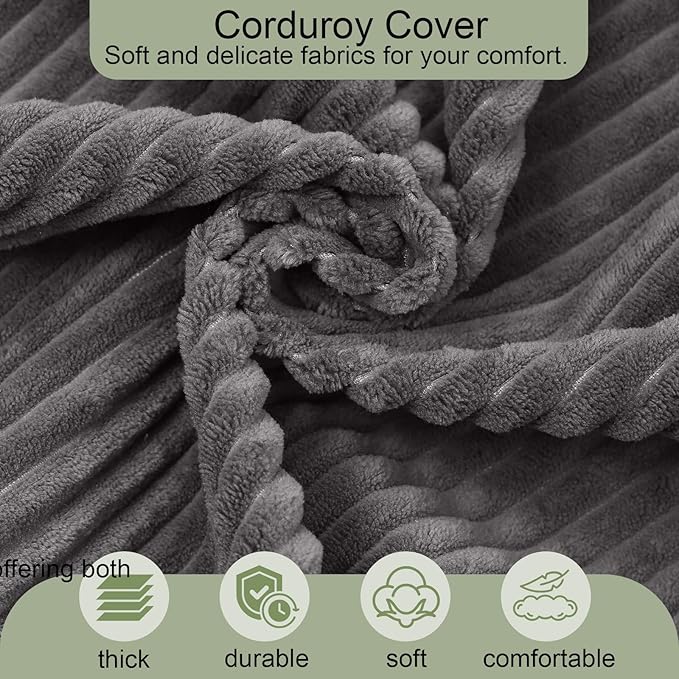 MeMoreCool Boneless Folding Sofa Bed Single, Corduroy Convertible Sleeper Chair - Image 7