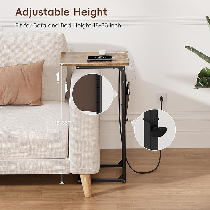 Vagusicc C Shaped End Table - Image 4