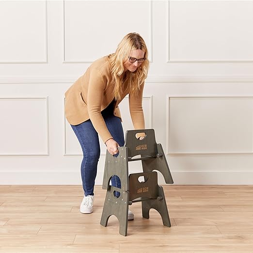 ECR4Kids Stackable Wooden Toddler Chair, Kids Furniture - Image 11