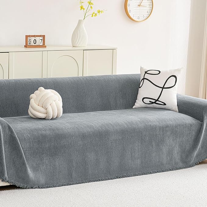 hyha Couch Cover for Dogs, Boho Sofa Covers for 3 Cushion Couch Washable by hyha