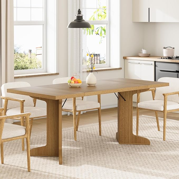 71" Dining Table for 6 to 8 People, Modern Dinner Table - Image 7